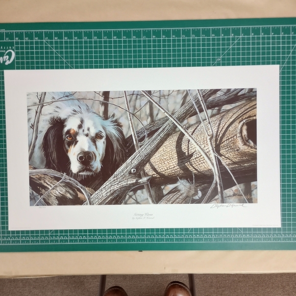 Unframed vintage limited edition print Getting Warm by Stephen Hammrick - Picture 3 of 6